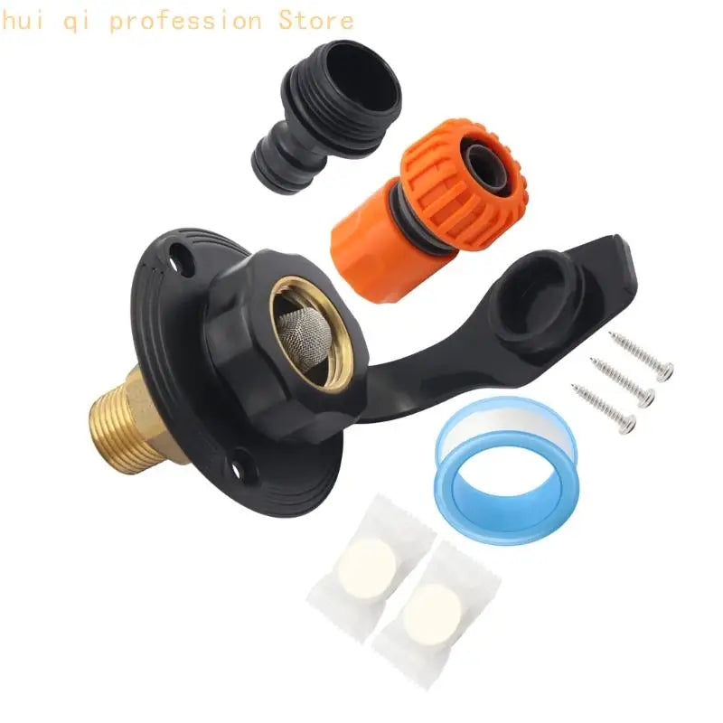RVs Water Inlet System Brass Fitting Water Inlet For Camping Vehicles H8WE Quake
