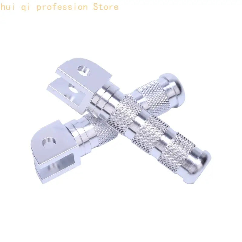 Forked Mount Motorcycle Foot Peg Assembly with Knurled Grip Texture, Machined Aluminum Build for Service Projects H8WE Quake