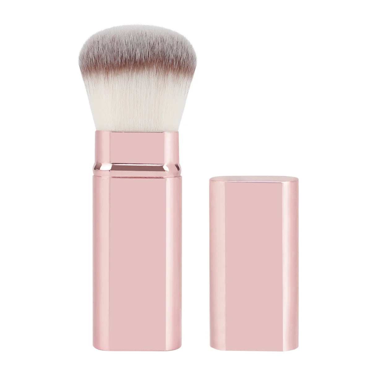 1PCS Professional Retractable Kabuki Brush Round Head Foundation Blush Loose Powder Makeup Tool Makeup Brush Quake style 4