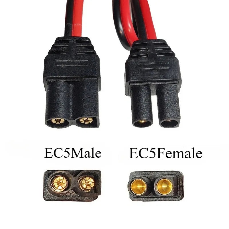 EC5 male plug to cigarette lighter female socket adapter, plug‑and‑play, no extra wiring or modification required Quake