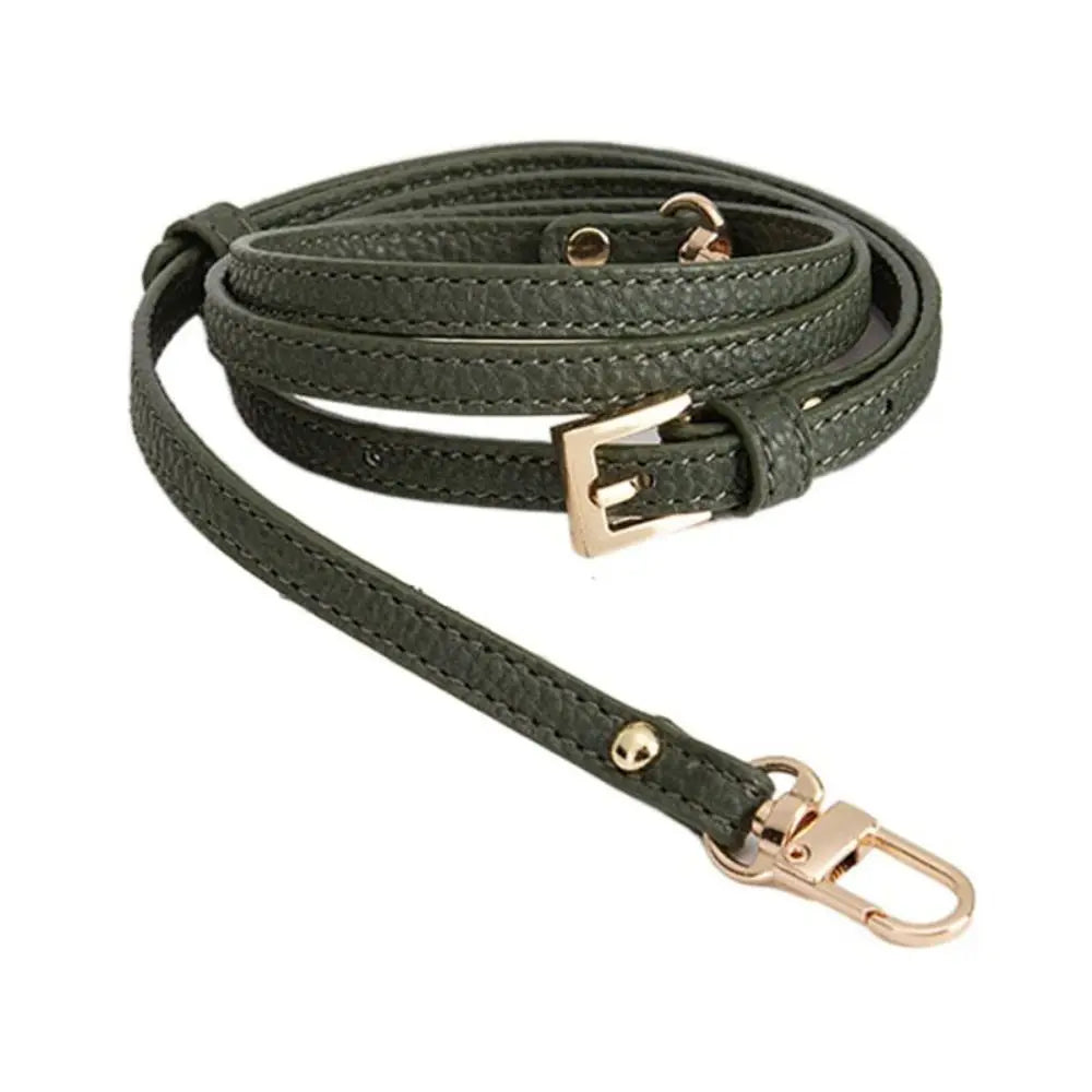 Fashion Leather Shoulder Strap for Longchamp Mini Bag Belt Crossbody Bags Accessories Handbag Replacement Straps DIY Parts Quake Green