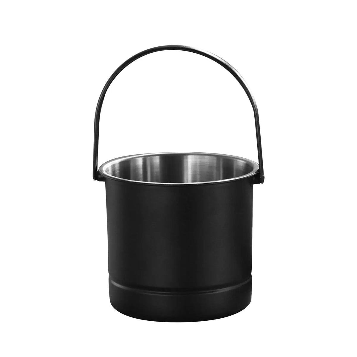 Ice Bucket with Handle Beer Drinks Ice Tub for Buffet BBQ Family Gatherings Quake black