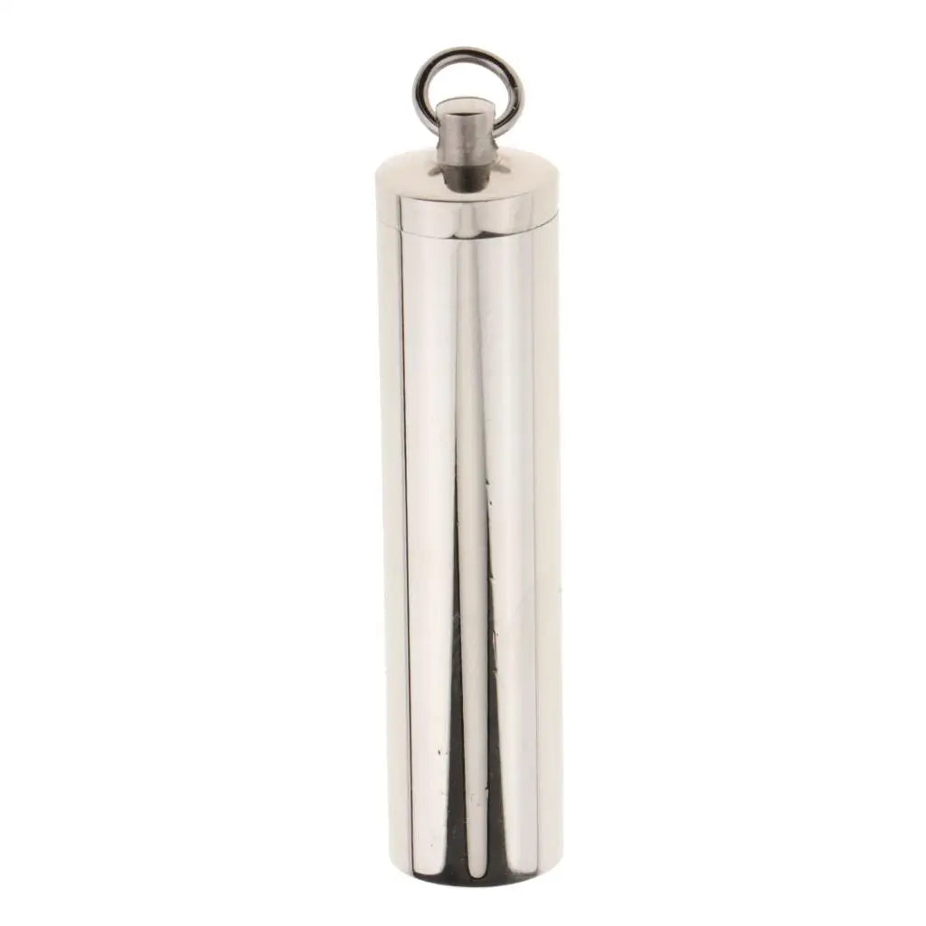 Memorial Keepsake Capsule Pendant Stainless Steel Openable Ash Pill Filler Kit Necklace for Keepsake Quake