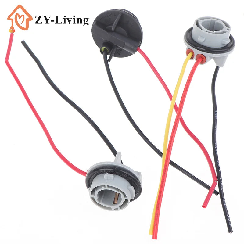 2Pcs 1156 1157 Bulb Socket BAY15D Lamp Holder P21/5W Adapter Base Connector Quake