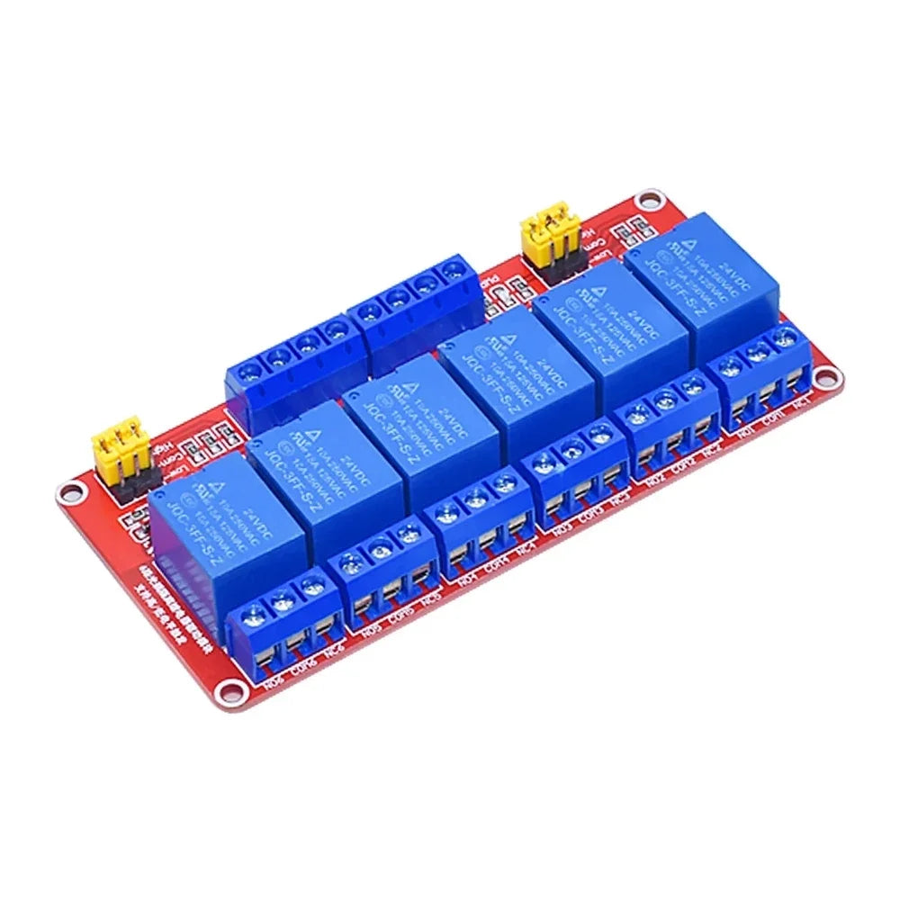 5V 12V 24V Relay Module Board 1 2 6 4 8 Channel Shield with Optocoupler Support High and Low Level Trigger for Arduino Quake
