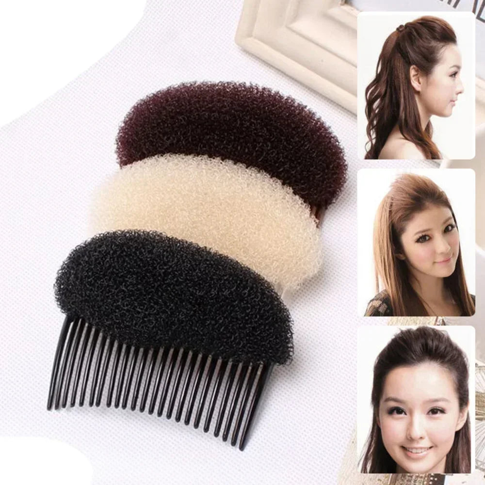 New Women Bun Maker Braid Hair Padding DIY Hair Bump Up Sponge Princess Head Foam Pad Insert Wedding for Hair Styling Tool Quake