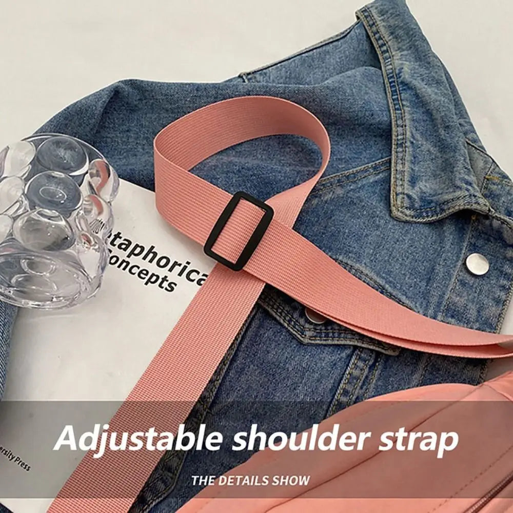 Fashion Half Moon Women's Chest Bag Large Capacity Oxford Cloth Waist Bags Multifunctional Waterproof Running Belt Bags Outdoor Quake