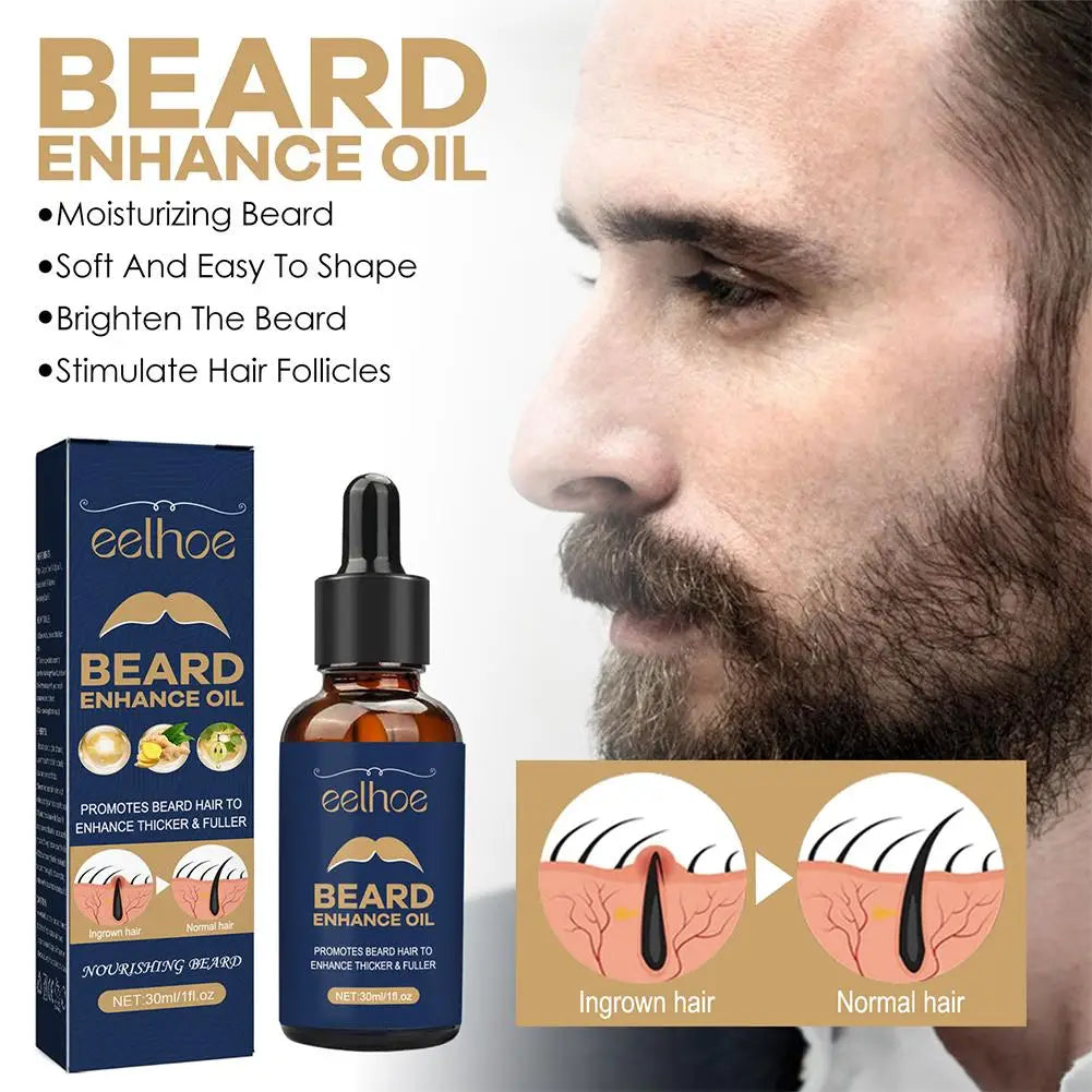 30ml Beard Care Oil For Men Beard Growth Grooming Kit Soften Strengthen Styling Beard Oil Thicker Nourish Beard Serum Beard Care Quake