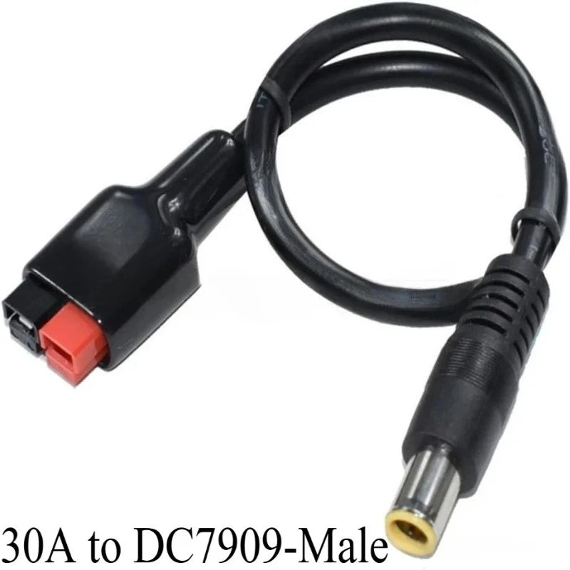 Off‑Grid Solar DIY Accessory 12AWG 30A Power Pole Conversion Cable to DC5525 DC5521 Plug Solar Panel DC Connection Wire Quake
