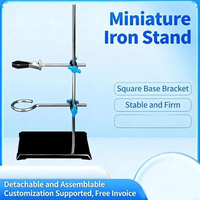 Adjustable 30cm Iron Chemistry Laboratory Equipment Stand With Safe Clamps For Titration Heating And Mixing Experiments K1KF Quake