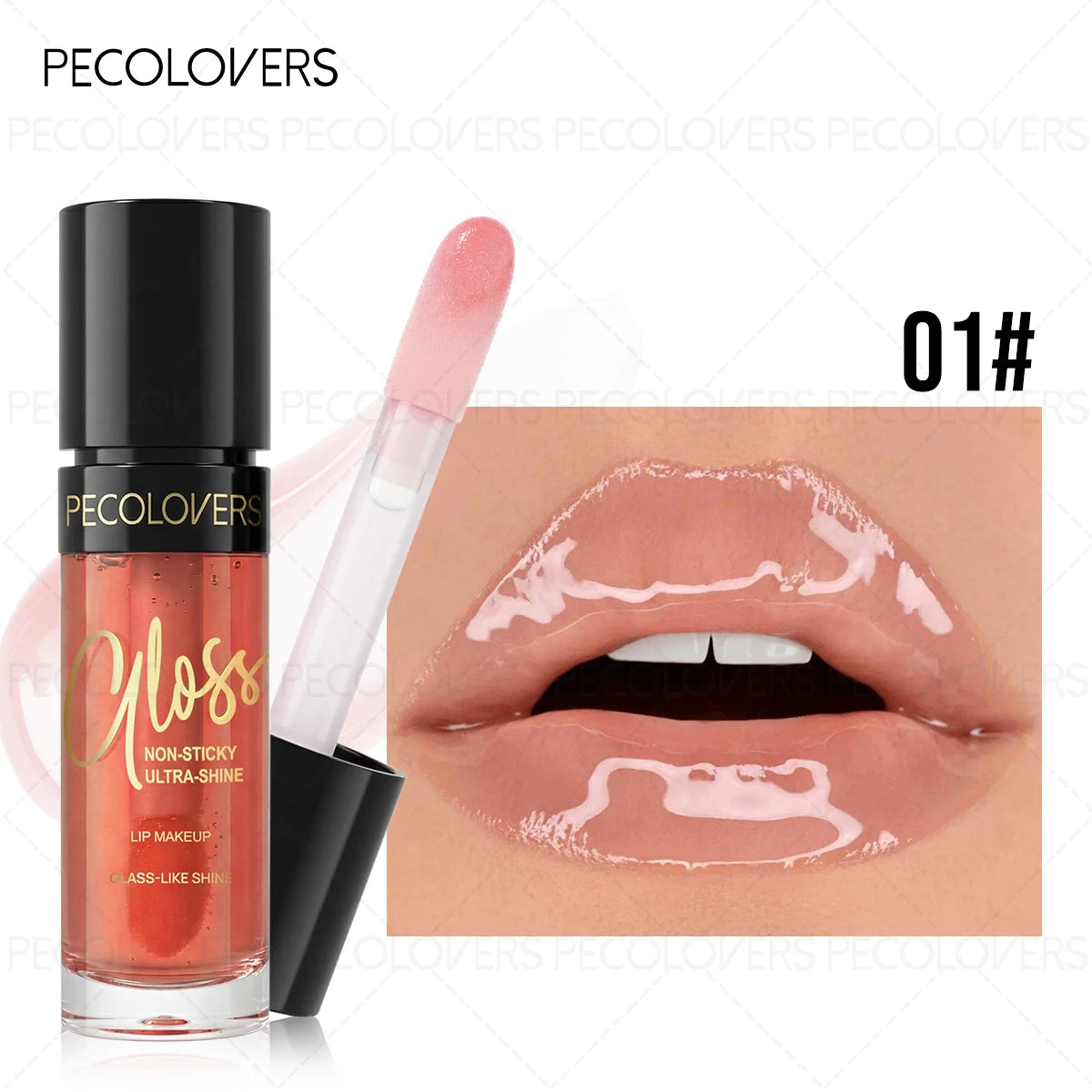Moisturizing Colorful Lip Oil Lip Gloss, Shiny Lip Glaze Lip Gloss, Hydrating and Light Texture, Water Gloss Natural Finish Quake 01
