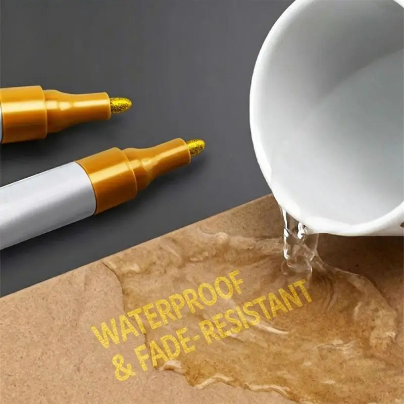 Outdoor Stone Monument Paint Pen Waterproof Sunproof Paint Marker For Drawing Coloring On Gravestones And Tombstone K1KF Quake