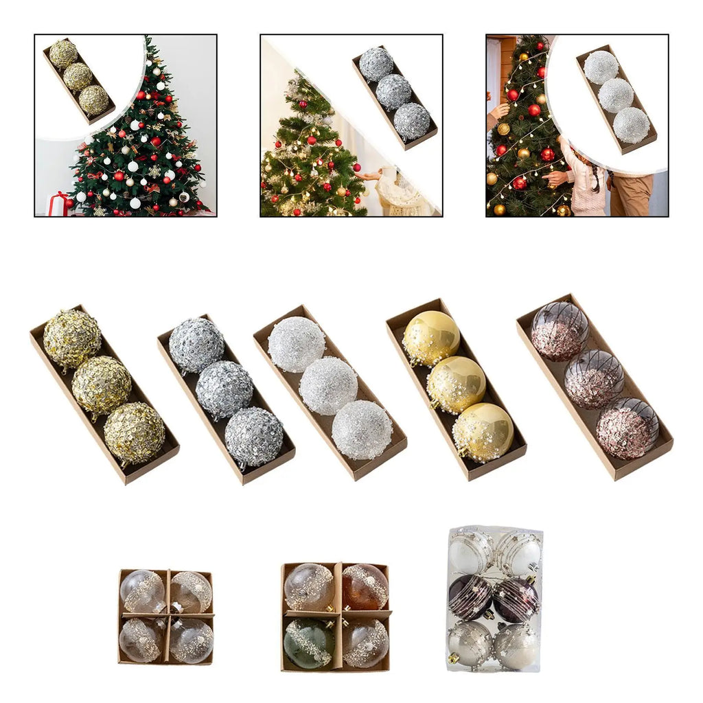Christmas Balls Ornaments Set Practical for Anniversary Wedding Party Favor Quake