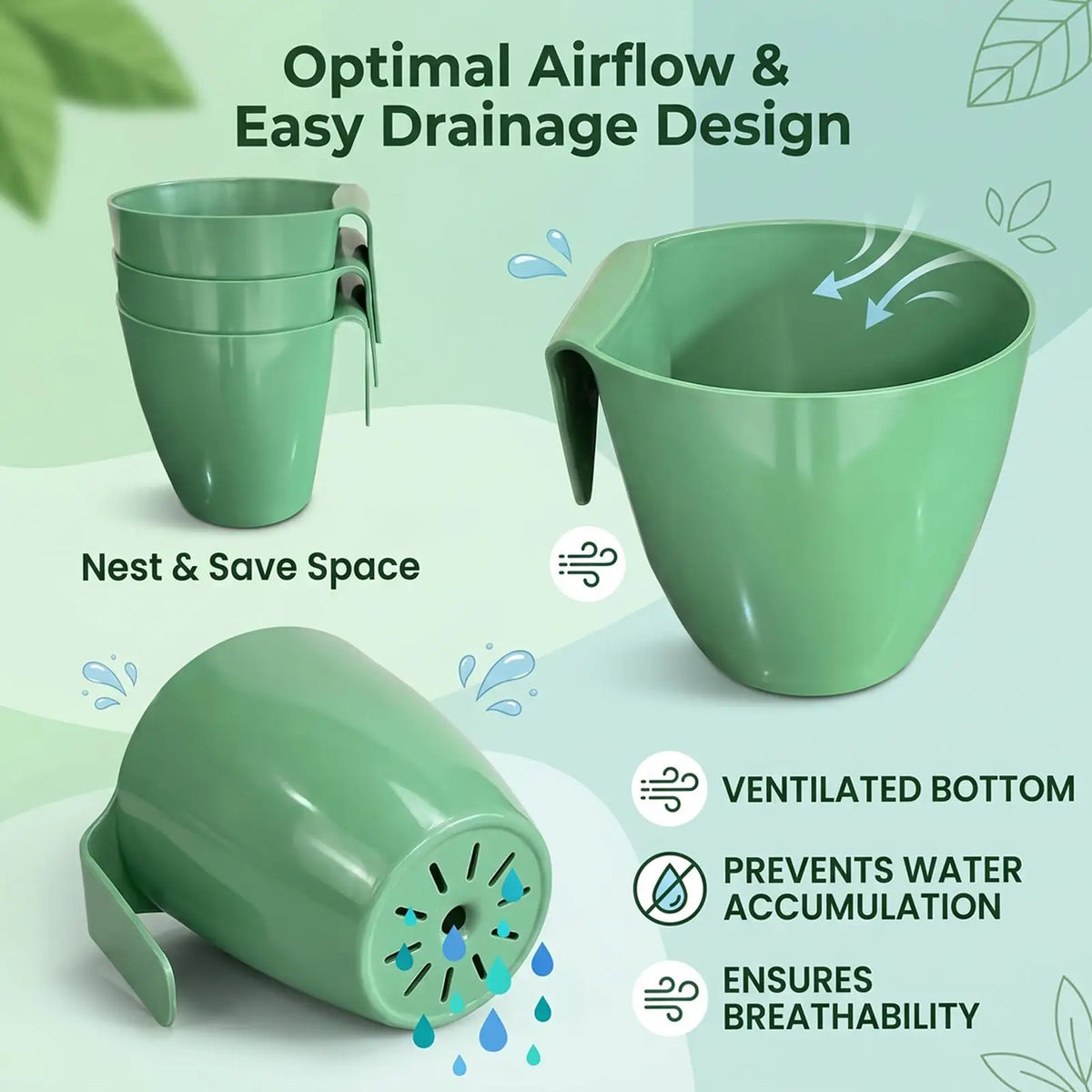 Strawberry Runner Pots with 20 Runner Forks Breathable Reusable 10 Pieces Strawberry Rooting Cup Kit for Home Garden Balcony Quake