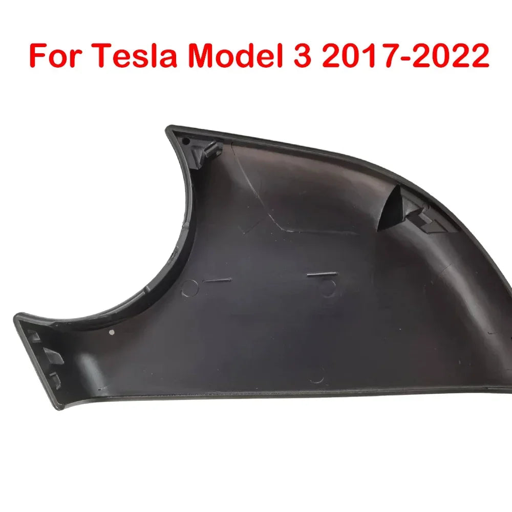 1x For Tesla Model 3 Y 2020 2021 2022 Matte Black Car Left Right Side Mirror Cover Lower Holder Door Wing Shell Housing Cap Trim Quake 1x For Model 3 Right