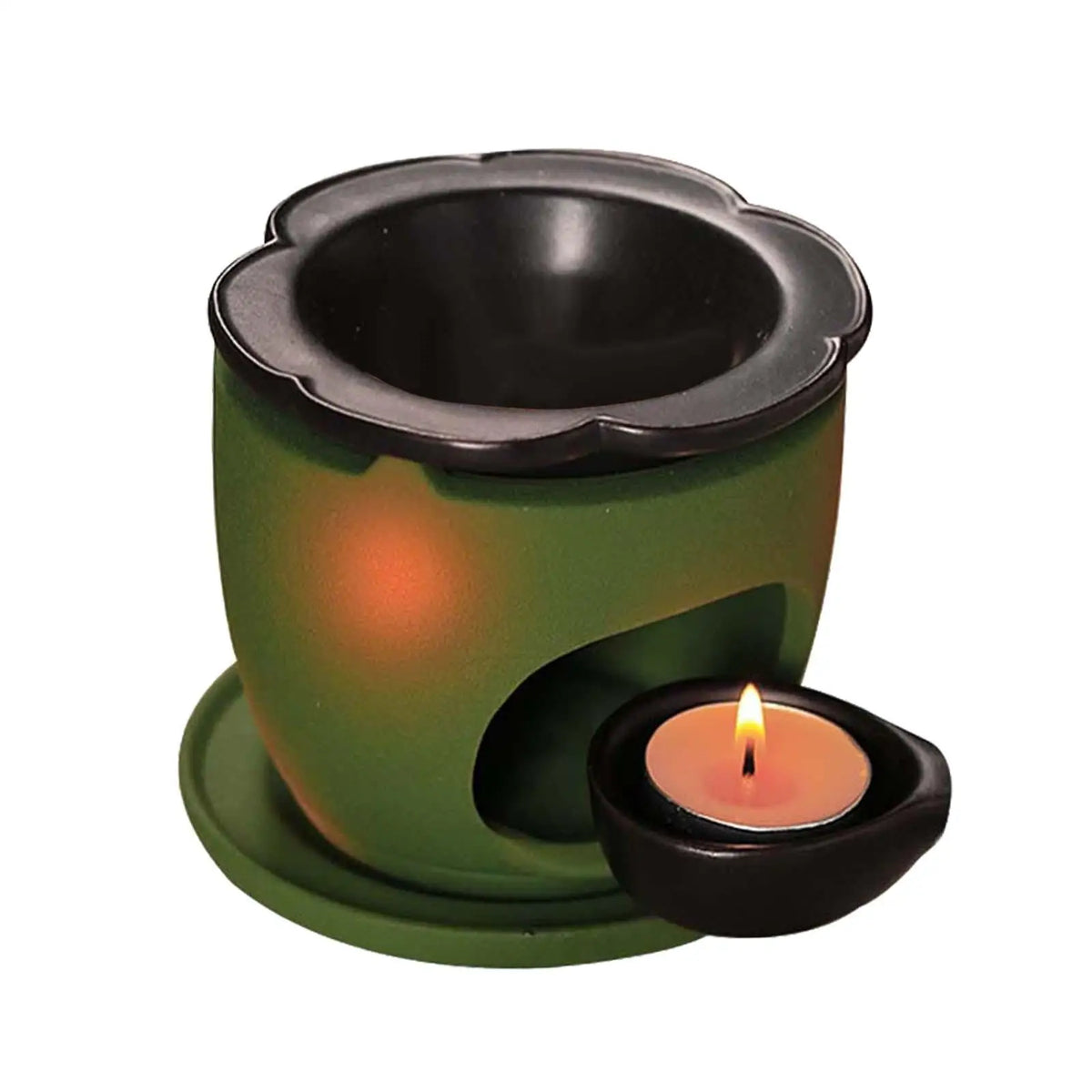 Oil Burner Aroma Oil Warmer Aromatic Lamp Diffuser Tealight Holder Furnace for Living Room Patio Bathroom Bedroom Meditation Quake