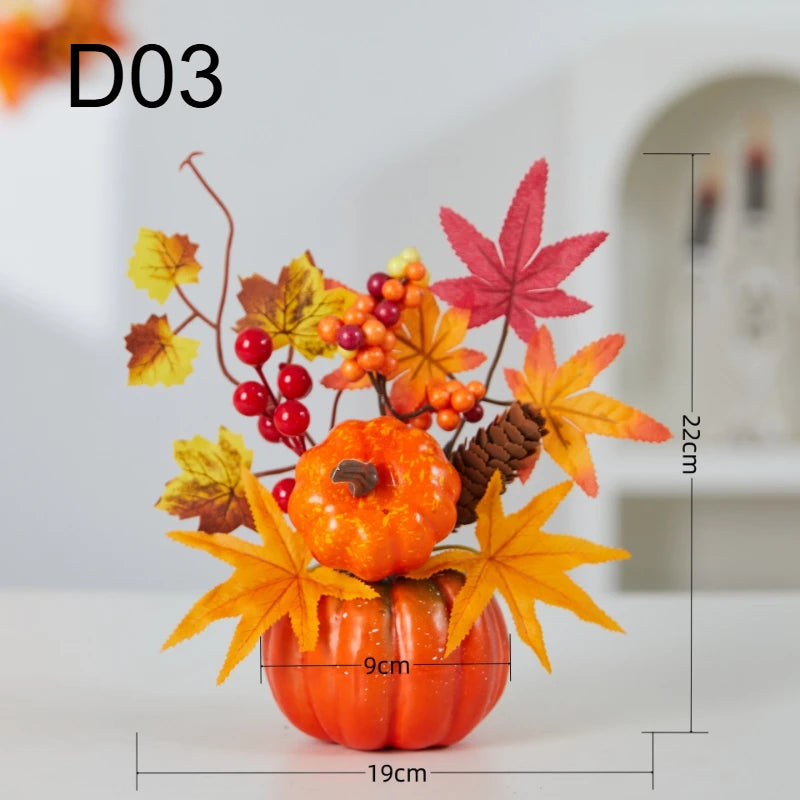 Pumpkin Halloween Decoration A Simulated Pumpkin Decoration Used for Holiday Scene Decoration Home Party Decoration Quake D03
