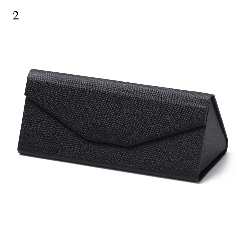Unisex Folding Black Portable Eyeglasses Case Triangle Glasses Box Sun Glasses Box Eyeglasses Accessories Quake 2
