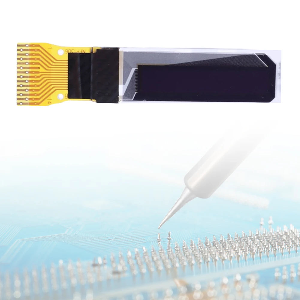4Pcs 0.69Inch OLED Display Module 14PIN OLED Screen Module 96*16 I2C Interface White Light for DIY Kit Quake