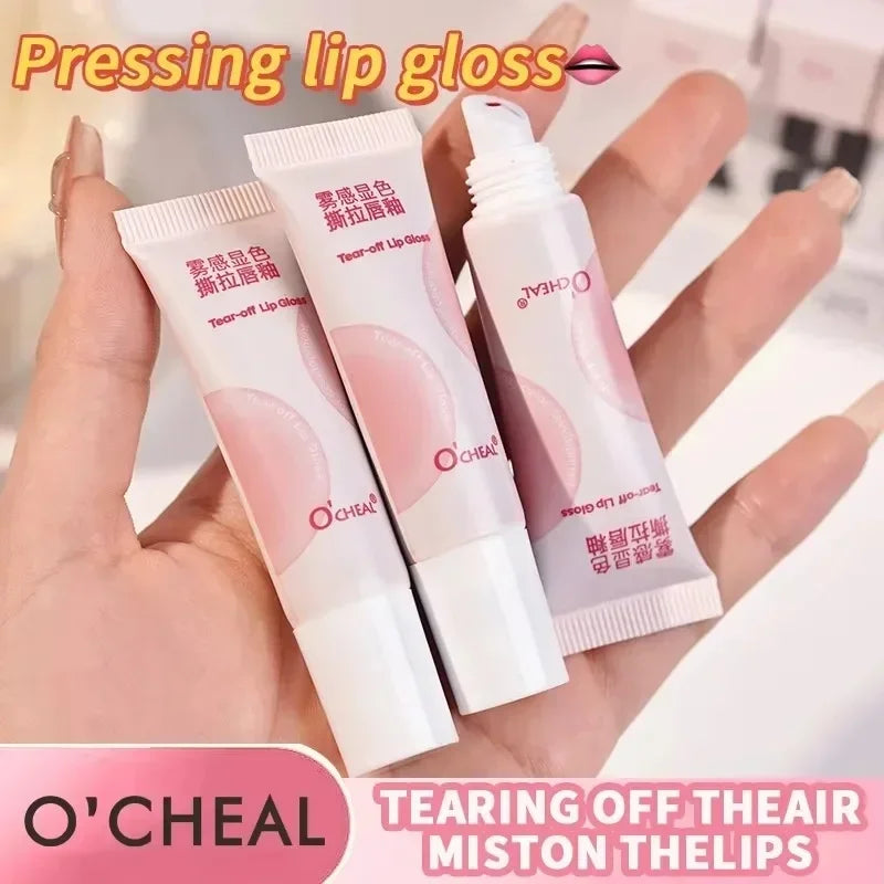 O'CHEAL Velvet Lip Tint 12H Wear Transfer-Proof Long-Lasting Non-Drying Glossy Stain with Smudge-Proof Feature 10 Colors Quake