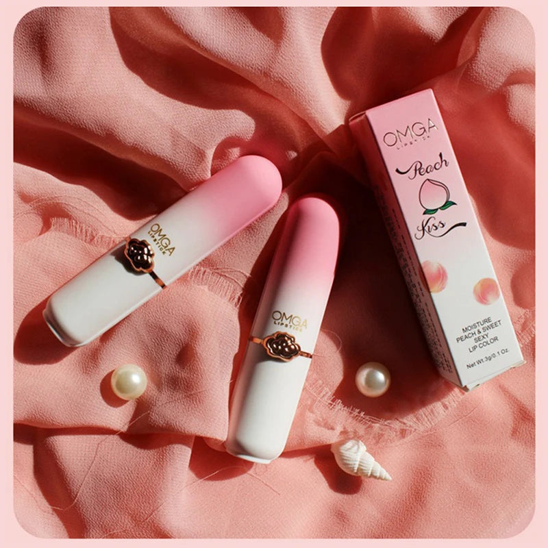Peach Color Change Lipstick Non-Stick Cup Jelly Lipstick Moisturizing Moisturizing Color Change Lip Balm Warm Change Lip Balm Quake 01 Full Size