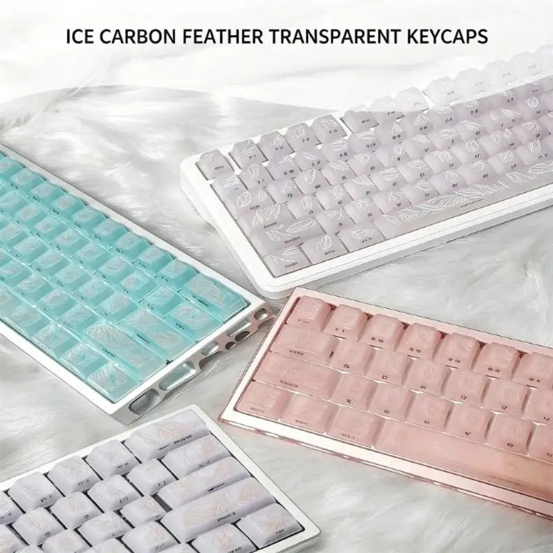 Mechanical Keyboard Keycap Set with Raised Pattern, Side Printing, Through Characters and Layout Coverage K1KF Quake