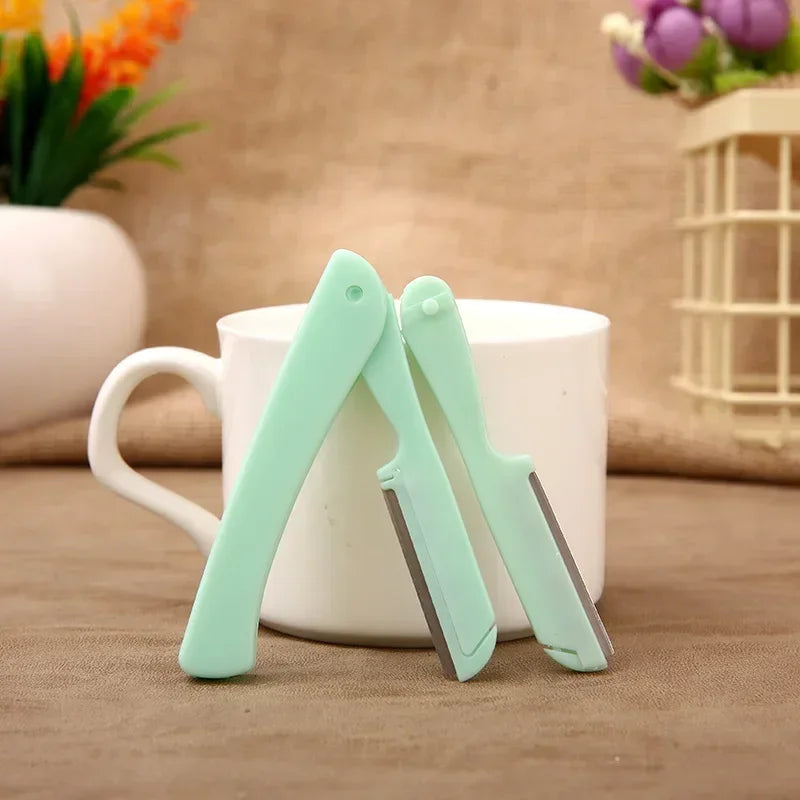 Safe Eye Brow Razor Eyebrow Trimmer Makeup Tools Face Body Hair Removal Shaver Blades Woman Eyebrows Shaping Knife Cosmetic Tool Quake