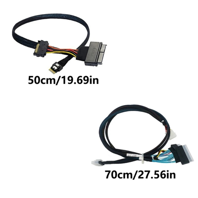 Durability SASSFF-8654 4i 38pin To SAS8639U.2 Data Cable for Servers and HPC Application Data Center Connectivity K1KF Quake