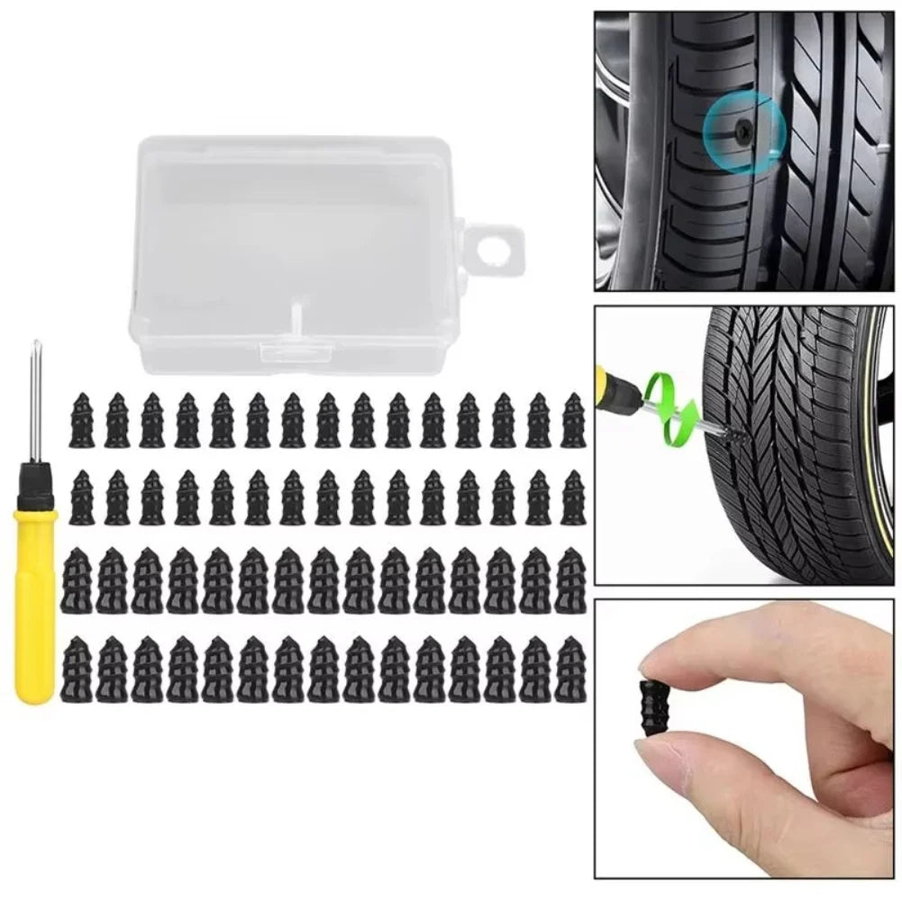 Portable Tire Repair Kit Tire Repair Kit Diagnostic Tool Rubber Nail Kit High-grade Carbon Steel Portable Convenience Quake