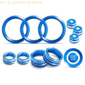 12Pcs Easy Install Interior Knob Cover Trim Accessories For Select Model H8WE Quake Blue CN