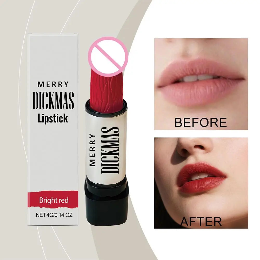 Funny Lipstick Gag Gift for Women,Matte Texture Velvet Lipstick Long Lasting Full Coverage Non-Transfer Lipstick Valentine's Day Quake