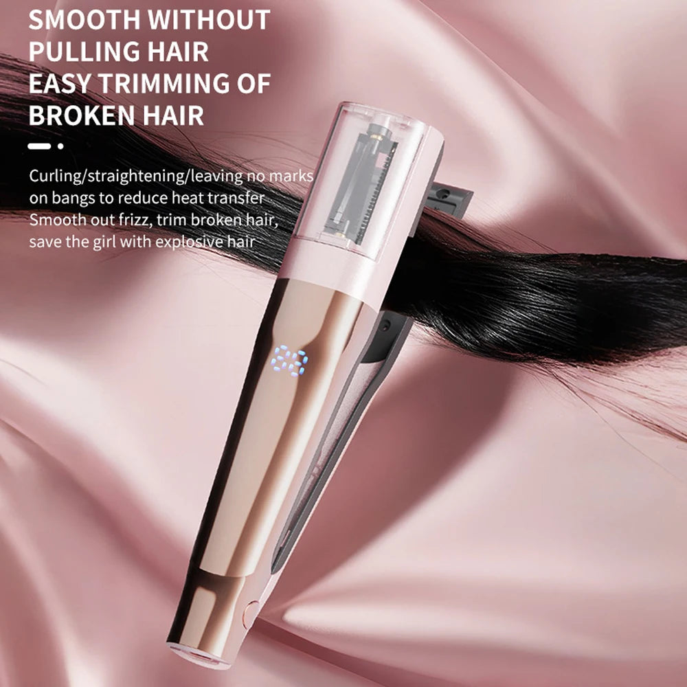 Hair Ends Trimmer Split Remover Dry Damaged Brittle Professional Automatic Trim Split for Women Cordless Hair Cutting Machine Quake