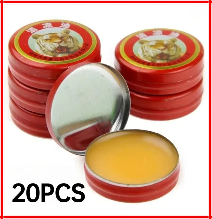 3-20pcs Natural Summer Cooling Tiger Balm Essential Oil Tiger Solid Balm Fragrance Refreshing Oil Quake