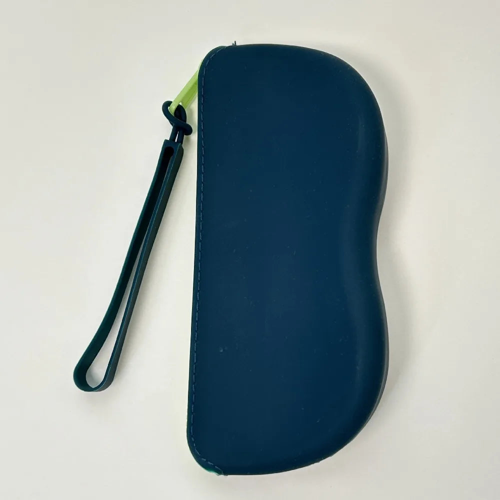 New Multifunctional Glasses Bag Waterproof Silicone Small Items Bags Dustproof Cosmetic Bags Quake Green-Only bag-