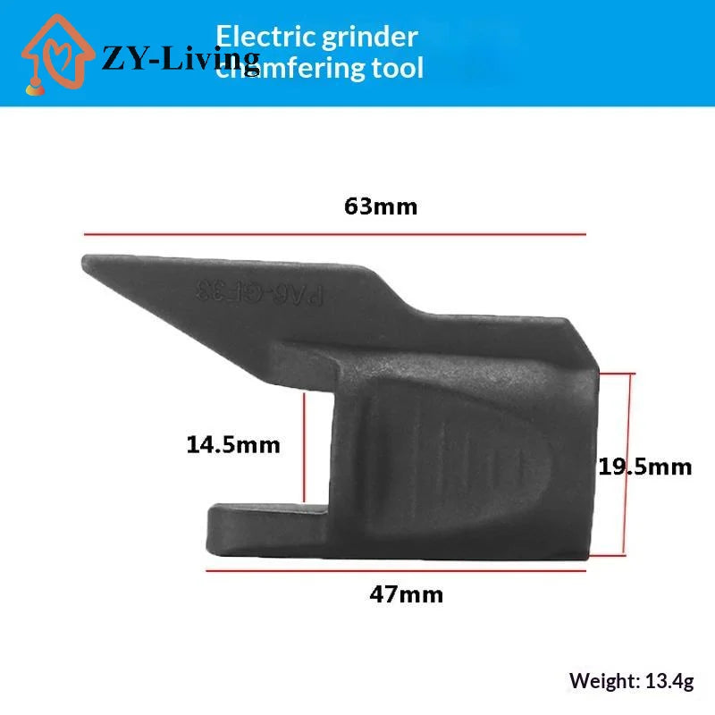 Electric Grinder Chamfer Adapter Tool Kit Corundum Grinding Head Sharpener Accessory For Metal Polishing Deburring Quake