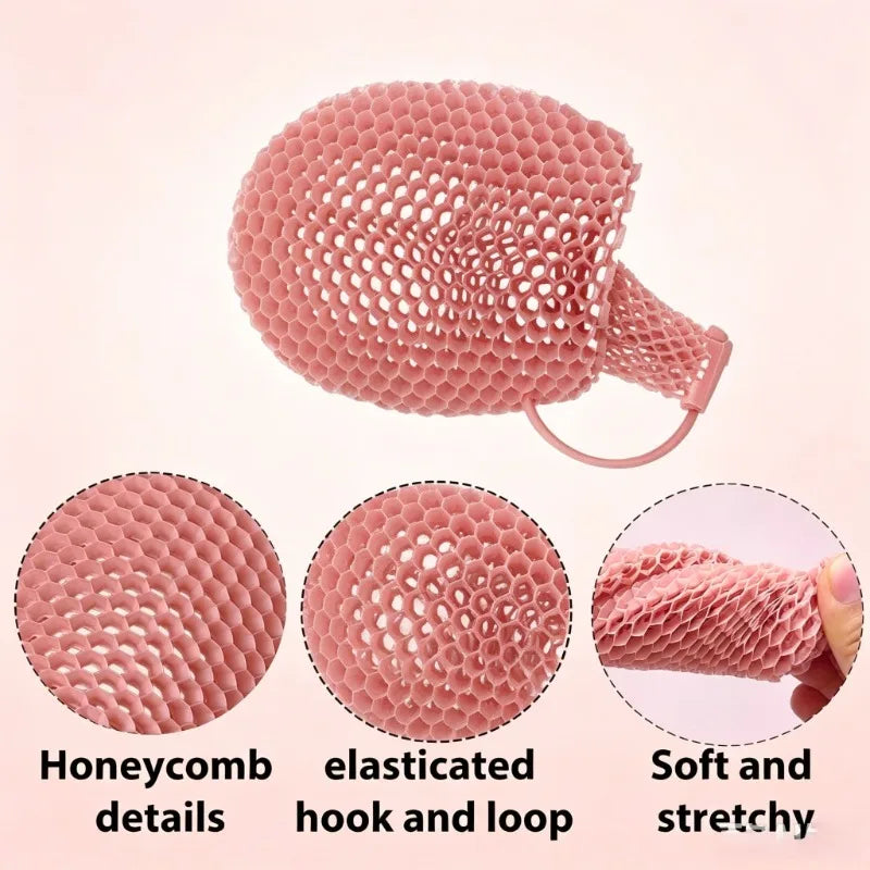 Honeycomb Facial Cleansing Scrub Finger Sleeve Gentle Exfoliating Face Washer Skin Care Pore Cleaning Massage Tool Quake