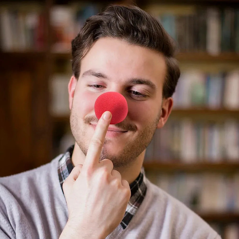 100/1PCS Red Foam Clown Noses Halloween Christmas Party Costume Dress Up Accessories Comedy Show Stage Props Decoration Supplies Quake