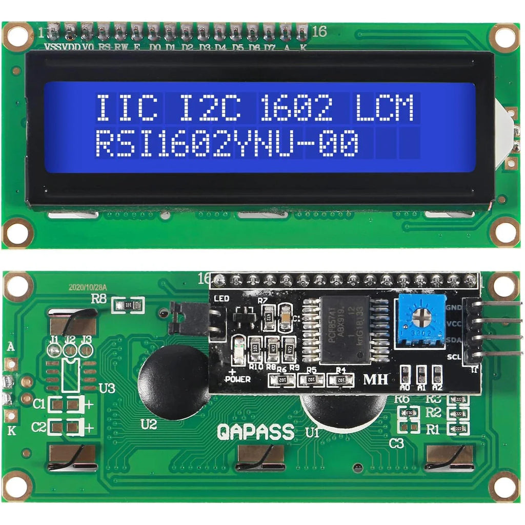 LCD1602 Screen with Backlight LCD Display Module Board 2 X 16 Characters 1602 5V for Ar-duino Duemilanove Robot 1602A UNO R3 MEG Quake
