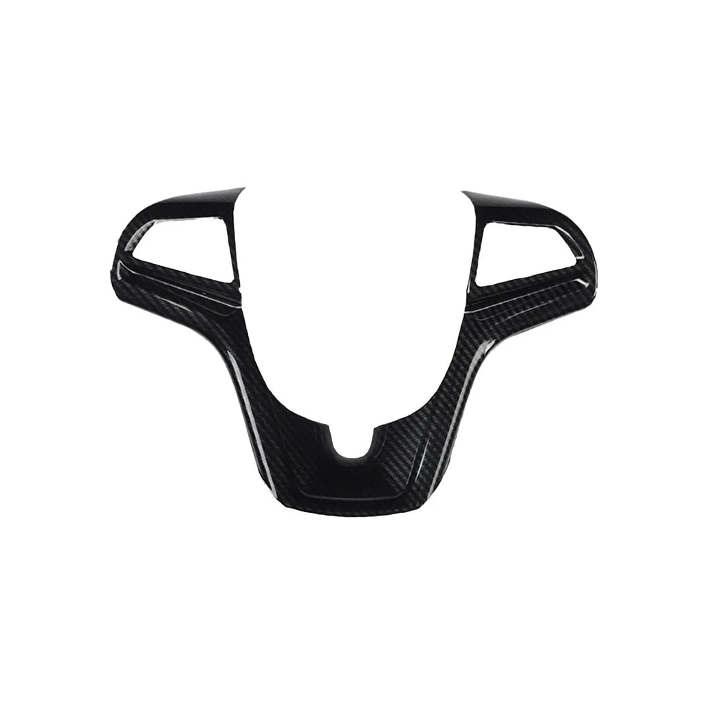 For Chevrolet Malibu 2012-2015 ABS Car Inner Sticker Interior Steering Wheel Cover Trim Frame Decotation Auto Carbon Fiber Style Quake