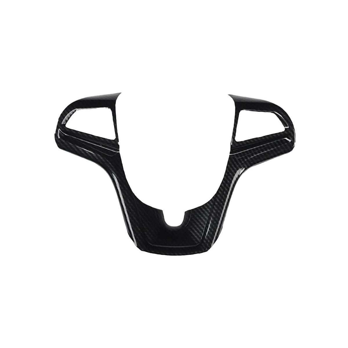 For Chevrolet Malibu 2012-2015 ABS Car Inner Sticker Interior Steering Wheel Cover Trim Frame Decotation Auto Carbon Fiber Style Quake