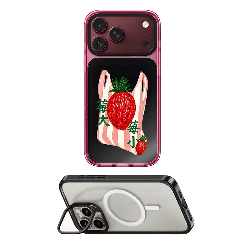 6092063 Impact Case - Mirror / Glaze Magnetic Cover: Compatible with IPhone 18 17 Pro Max 18Pro Quake stand (MagSafe) for iPhone 17 Pro