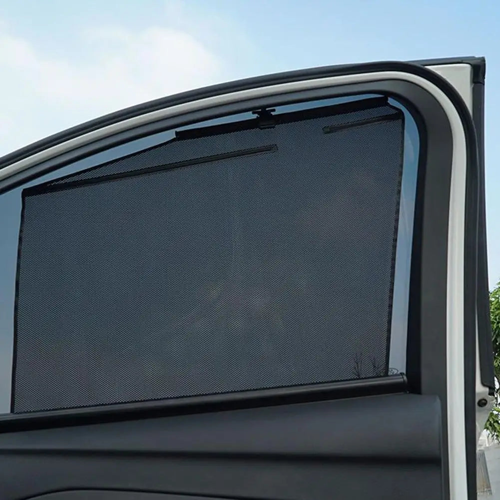 Retractable Car Window Shade Sunshade Side Window Curtain Sun Protection Heat Insulation Privacy Blocker Auto Accessories Quake
