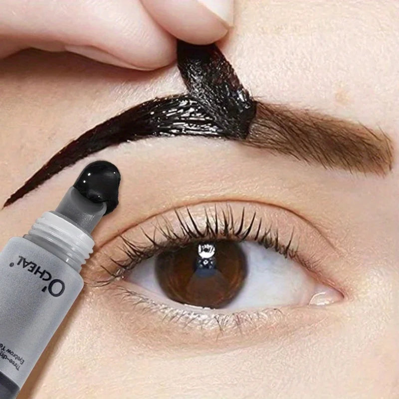 Long-Lasting Waterproof Eyebrow Gel - Semi-Permanent Tattoo Tint For Enhanced Color And Definition - Cosmetic Quake