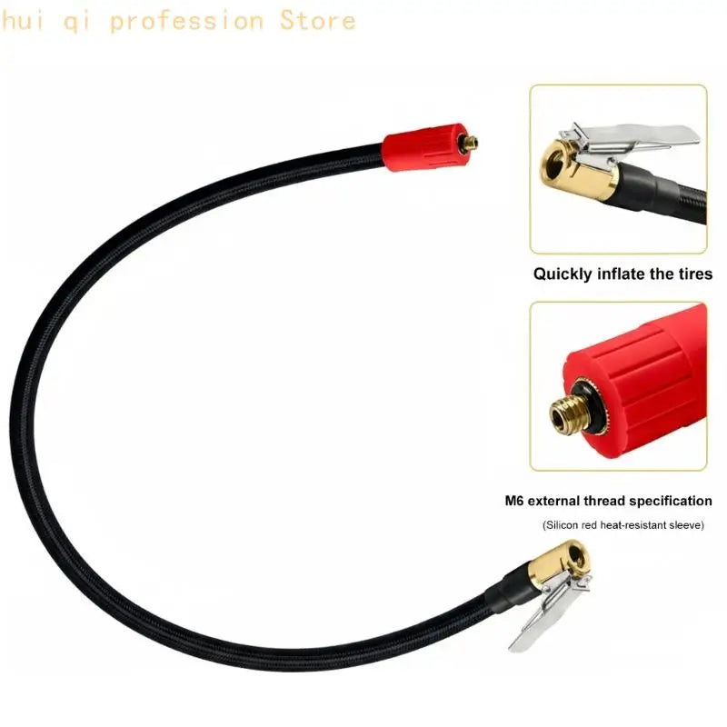 Air Pumps Extension Hose 100cm Cold Resistant Tube Ergonomic Tire Inflation Part H8WE Quake