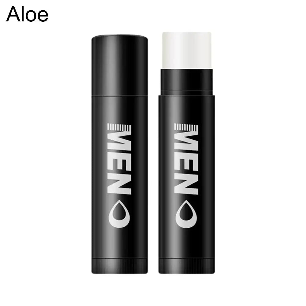 Hydrating Men's Lip Balm with Natural Finish, 8 Scents Mens Moisturizing Lip Balm Repairing Dry Cracked Lips Daily Lips Care Quake Aloe