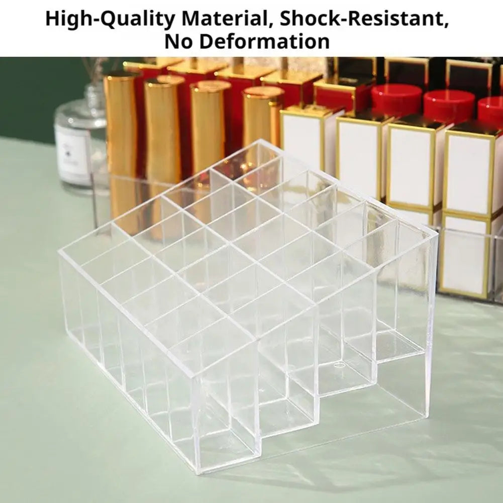 4 Sizes Lipsticks Holder - Clear Acrylic Lipgloss Lipstick Organizer and Storage Display Case for Lip Gloss, Lipstick Tubes Quake