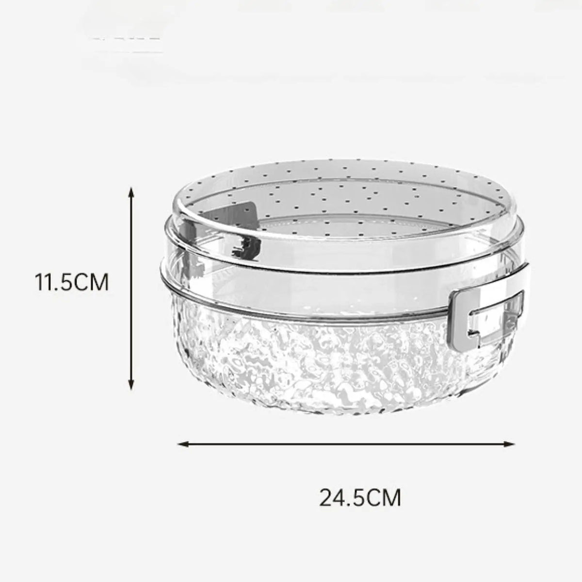 Fruit Washing Drainer Box Fruit Plate Food Storage Container Serving Tray with Lid Fruit Holder for Cakes Sweets Nuts Fruits Quake