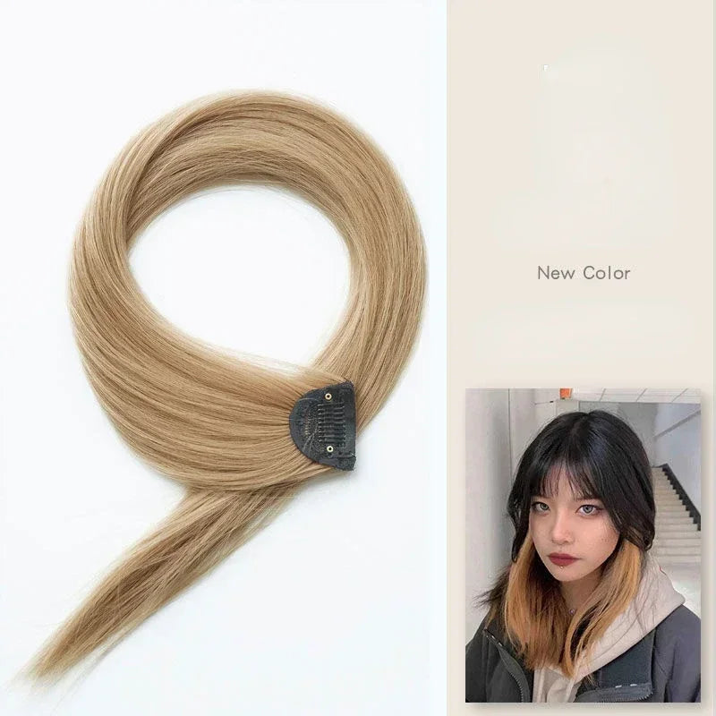 DIY Colored Hair Styling Clips Long Straight Hanging Ear Hairpin Hairpieces Women Natural Hair Braiding Clip Fake Hair Piece Quake YMJ