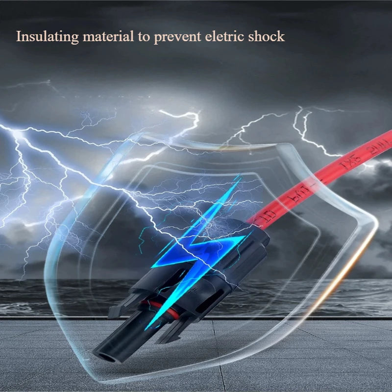 12AWG MC4 Adapter Expansion Cable Connector For Multiple Plugs Domestic Solar Power Plants Photovoltaic System Quake