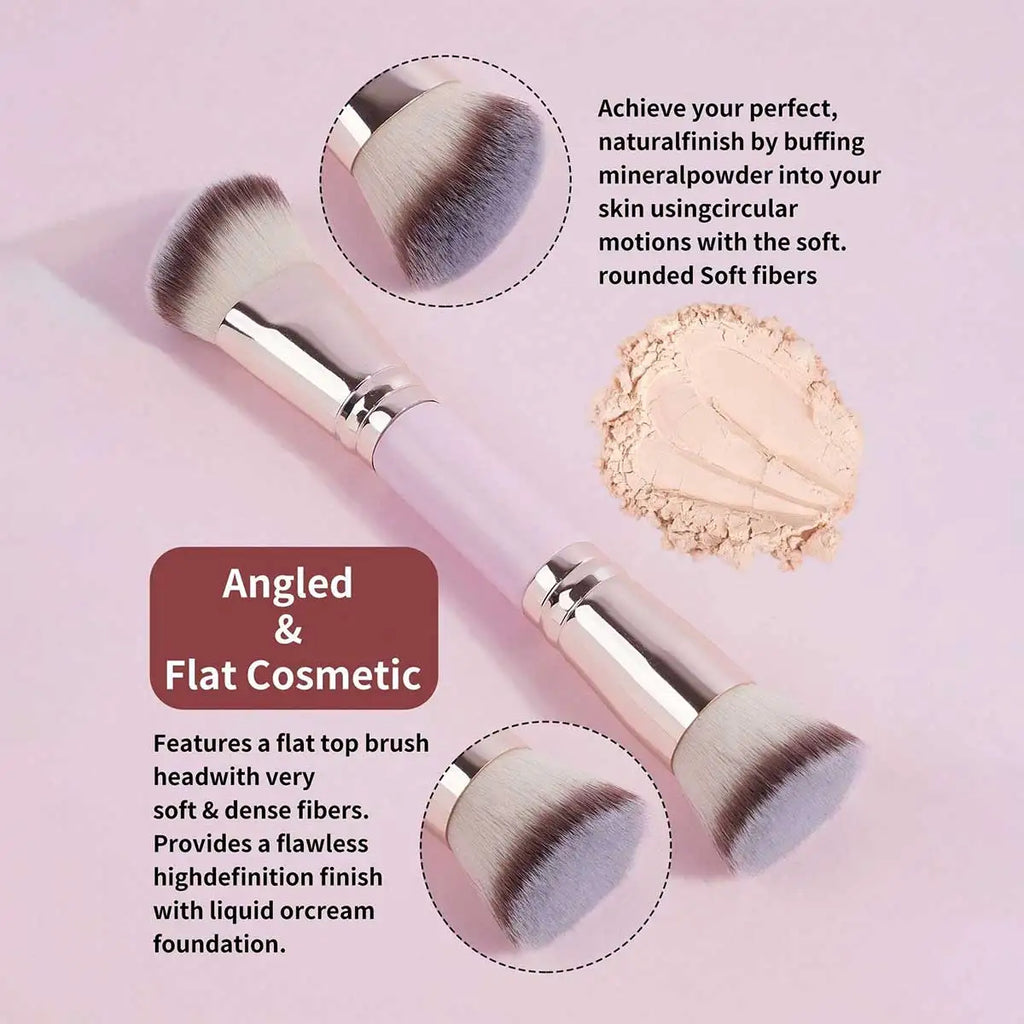 4pcs Basic Makeup Brushes Set With Box Dual-ended Foundations Powder Blush Details for Eyeshadow Brushes Beginner Travel Quake